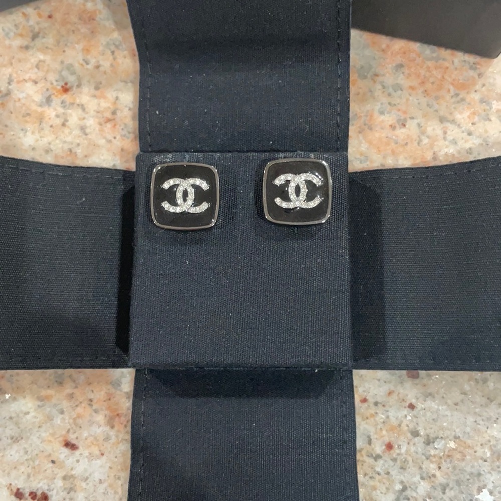Chanel CC studs
